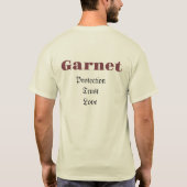 Garnet Birthstone - T - Shirt Januar (Rückseite)