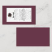 Garnet Crystal Meaning Juwelier Display Gemstone Visitenkarte (Vorne/Hinten)