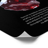 Garnet Crystal Stone Bedeutung Poster (Ecke)