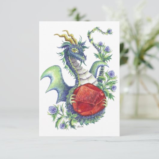 Garnet Dragon Karte (Stehend Vorderseite)