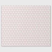 Garnet Edelstein dunkelrote Linie Herz-Muster wick Geschenkpapier (Flach)