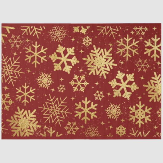 Garnet Goldflakes Tissue Paper Seidenpapier (Vorderseite)