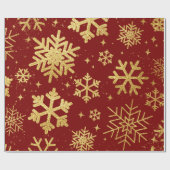 Garnet Goldflakes Wrapping Paper Geschenkpapier (Flach)