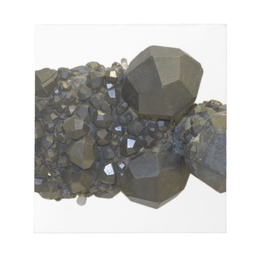 Garnet in natürlicher Form Notizblock (Vorderseite)