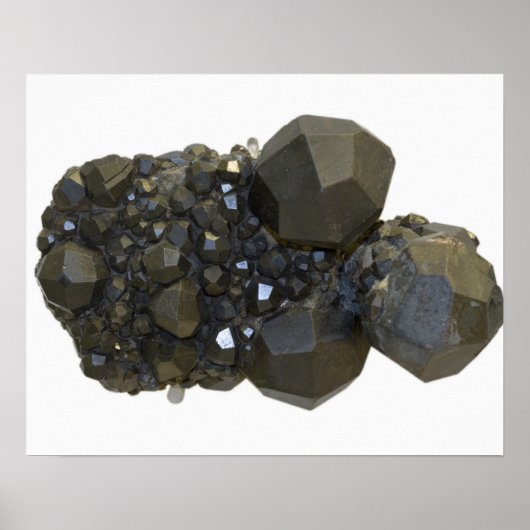 Garnet in natürlicher Form Poster (Vorne)