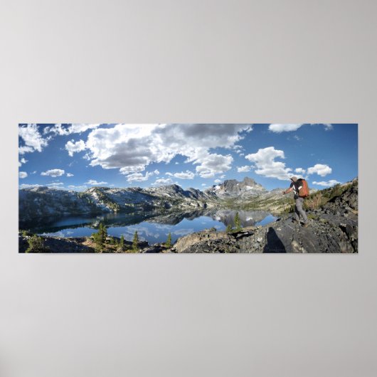Garnet Lake and Banner Peak - John Muir Trail Poster (Vorne)