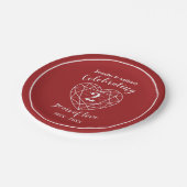 Garnet Party Teller zum zweiten Mal (Schrägansicht)