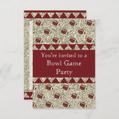 Garnet und Gold/Party Einladung (Vorne/Hinten)