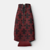 Garnet und schwarze königliche Lilie Flaschenkühler (Rückseite)