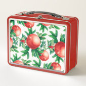 Garnetmuster Metall Brotdose (Vorderseite)