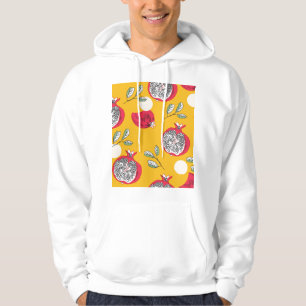 Garnetobst: HandGezeichnet Vintages Muster. Hoodie