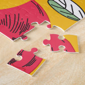 Garnetobst: HandGezeichnet Vintages Muster. Puzzle (Seite)