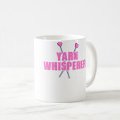 Garnflüsterer Lustiger Strickliebhaber Häkeln Kaffeetasse (VorderseiteRechts)