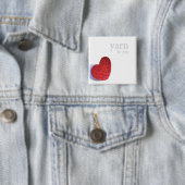 Garnfreudeknopf Button (Beispiel)