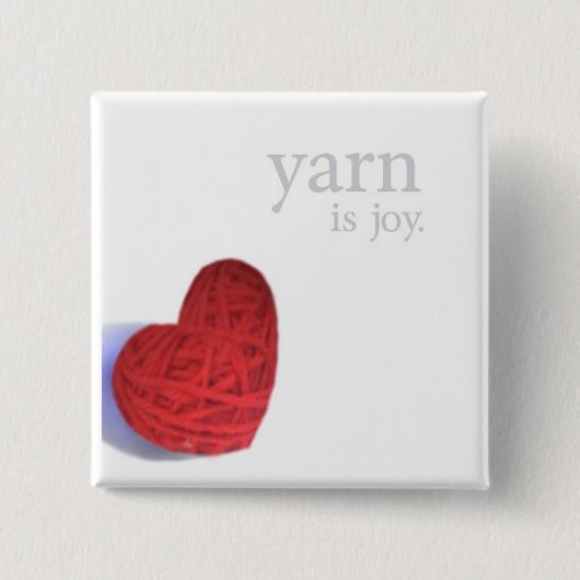 Garnfreudeknopf Button (Vorderseite)