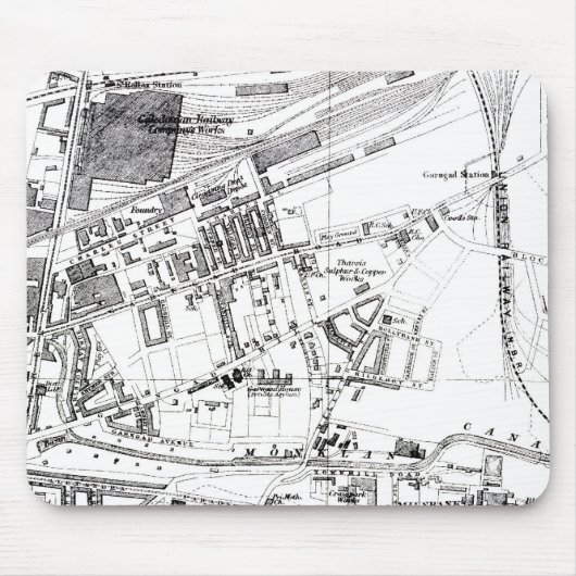 Garngad Glasgow Mäusematte Mousepad (Vorne)