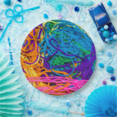 Garngewebe, Knetfotografie Pappteller (Party)