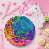 Garngewebe, Knetfotografie Pappteller (Party)