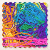 Garngewebe, Knetfotografie Untersetzer (Vorderseite)