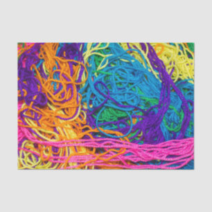 Garngewebe Themen Crocheting und Strickhandwerk Seidenpapier