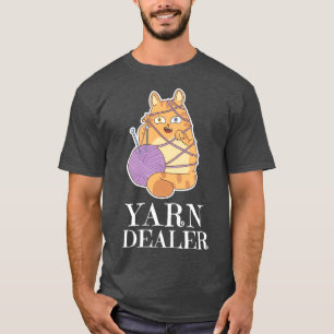 Garnhändler Niedlich Katzenkratzer Rollgarn Lover T-Shirt