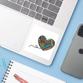 Garnherz Kiss Cut Custom Vinyl Sticker (Laptop mit iPhone)