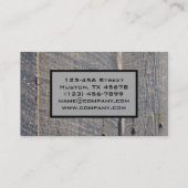 Garnholz Renovierung Carpentry Bau Visitenkarte (Rückseite)