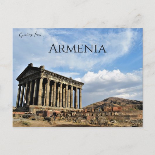 Garni-Tempel Garni Armenien Postkarte (Vorderseite)