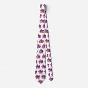 Garnitur-Halsband mit Gänseblümchen-Muster, Blumen Krawatte