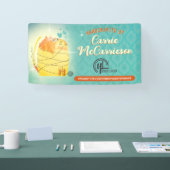 Garnkatzenmaske Strickhandschuh Banner (Messe)