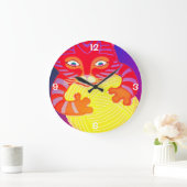 Garnkitty (quadratisch) Uhr (Zuhause)