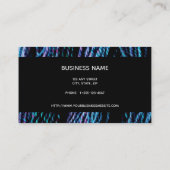 Garnknitting Handspun Texturfotografie Visitenkarte (Rückseite)