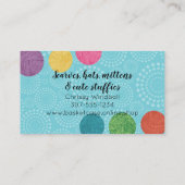 Garnkorb Strickfaser Visitenkarte (Rückseite)