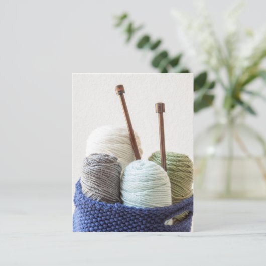 Garnkörbe 1 postkarte (Stehend Vorderseite)