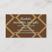 Garnkörbe aus Knittergeflecht Visitenkarte (Rückseite)