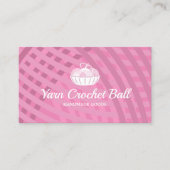Garnkugel Knetkröte Rosa Visitenkarte (Vorderseite)