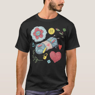 Garnkugel und Basteln T-Shirt