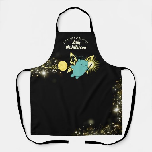 Garnkunstwerk aus der Spacemechanik Schürze (Vorderseite)