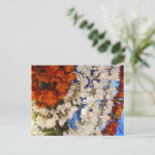 Garnland der indischen Blume Postkarte (Stehend Vorderseite)