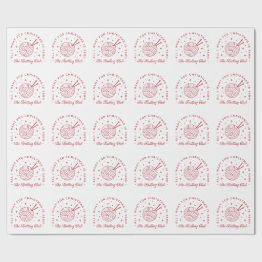 Garnliebhaber Weihnachtswerkstatt Geschenkpapier (Flach)