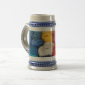 Garnspuren Bierglas (Vorderseite Links)