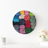 Garnspuren Große Wanduhr (Zuhause)