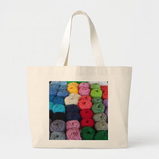 Garnspuren Jumbo Stoffbeutel (Vorne)