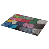 Garnspuren Schneidebrett (Ecke)