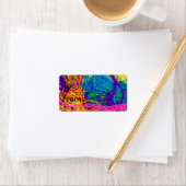 Garnstäbe Adressaufkleber (Insitu)