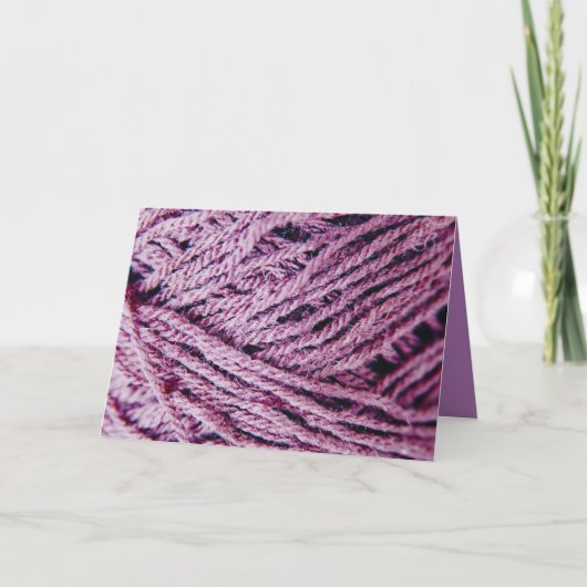 Garnthreads nah-up-Foto benutzerdefiniert Dankeskarte (Vorderseite)