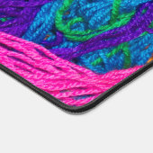 Garnwirbel Farbige Crochet und Gemenge Schreibtischunterlage (Ecke)