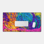 Garnwirbel Farbige Crochet und Gemenge Schreibtischunterlage (Tastatur & Maus)