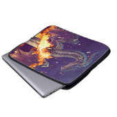 Garon Whited Brandfackel-Laptop-Hülse Laptopschutzhülle (Vorne Knopf)