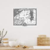 Garon Whited Nightlord Rethven Map Poster (Küche)